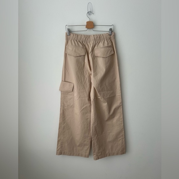 Zara wide leg cargo pant tan color - Picture 9 of 12